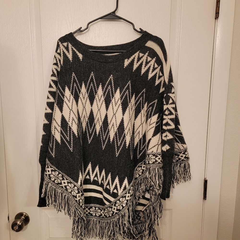 Chevron Shawl Top